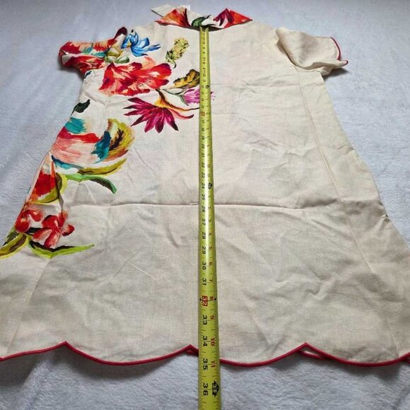 New L Farm Rio x Anthropologie scalloped shirt dress - Picture 11 of 11